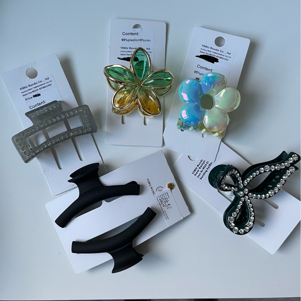 5pcs Set of Claw Hair Clips